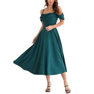 Vera Dolini Womens Midi Dress